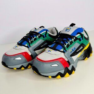 NWOT Fila‎ Boys Size 2.5 Oakmont TR 1JM01565 Multicolor Running Shoe Sneakers